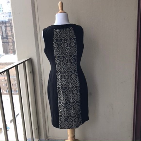Antonio Melani Black Geometric Pattern Shift Dress - Picture 11 of 13